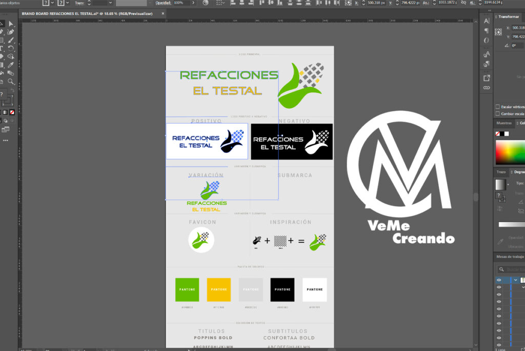 Diseño de Logotipo 1 Diseno de Marca Veme Creando